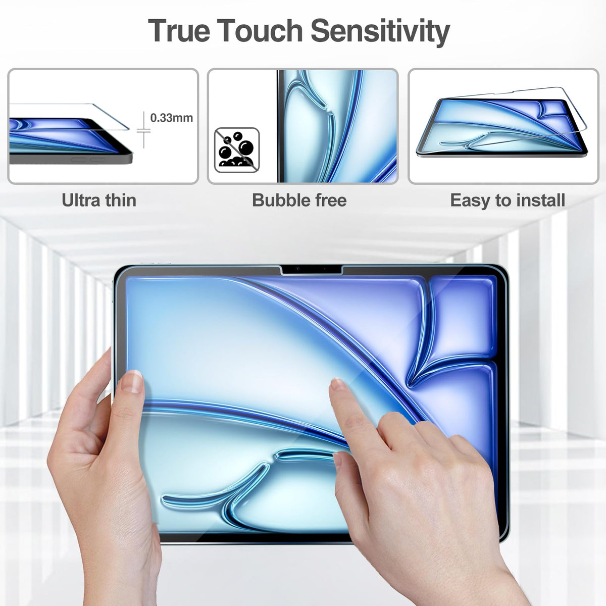ProCase 2 Pack Screen Protector for iPad A16 2025 11th 11"/10th 2022 10.9"