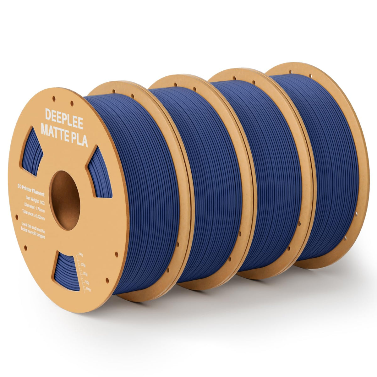 DEEPLEE Matte PLA Filament 1.75mm Matte White 1kg