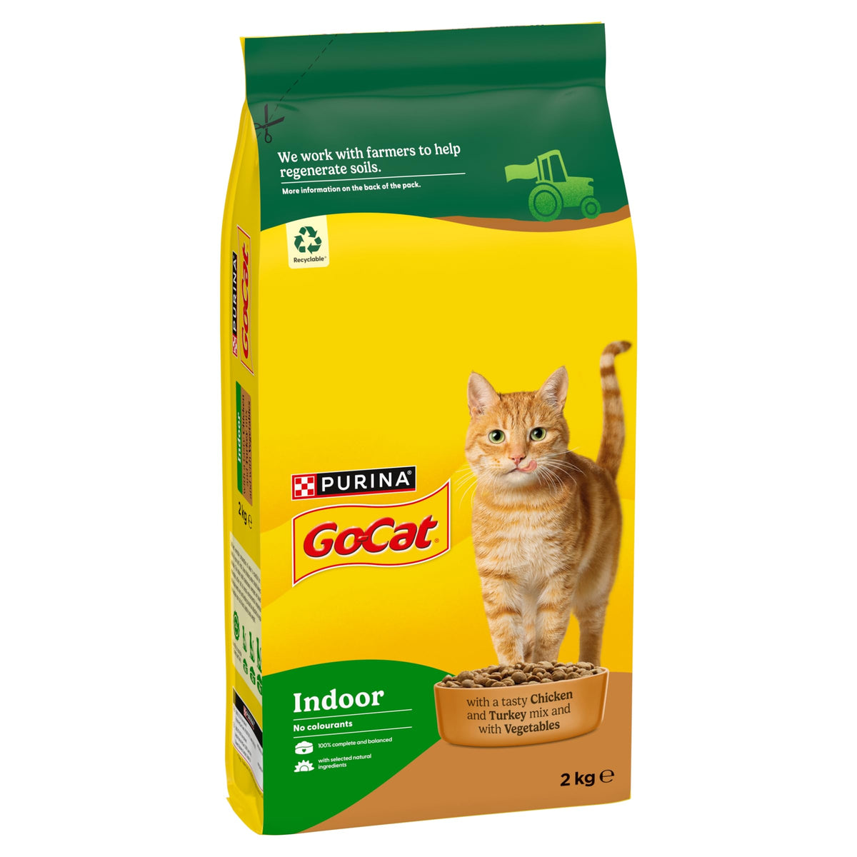 GO-CAT Adult Dry Cat Food Chicken and Duck 10kg Pack