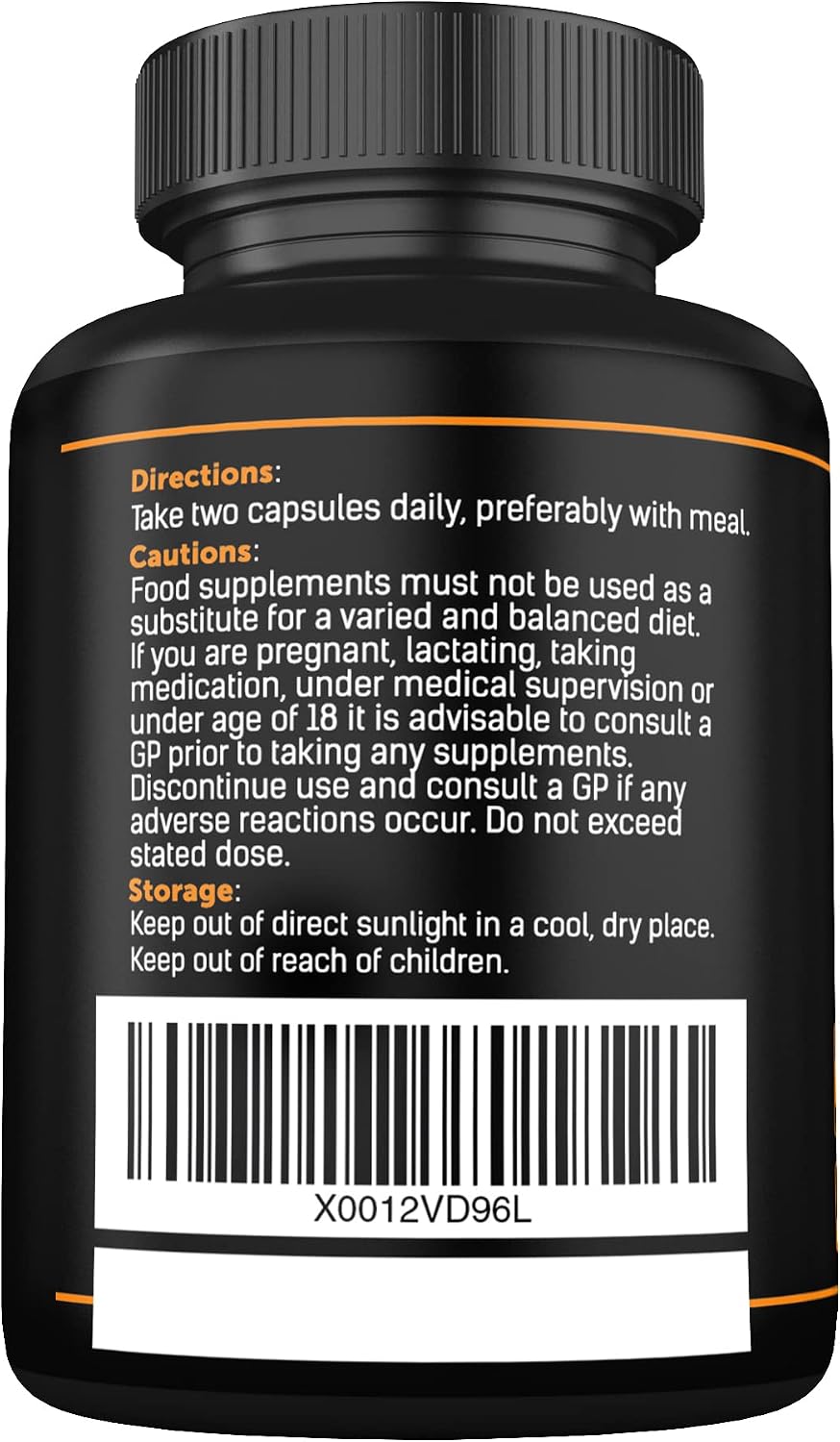 Organic Turmeric Capsules High Strength and Black Pepper with Active Curcumin with Ginger 1380mg - Advanced Tumeric - Each 120 Veg Capsule is Organic (2 Capsules per Serving)