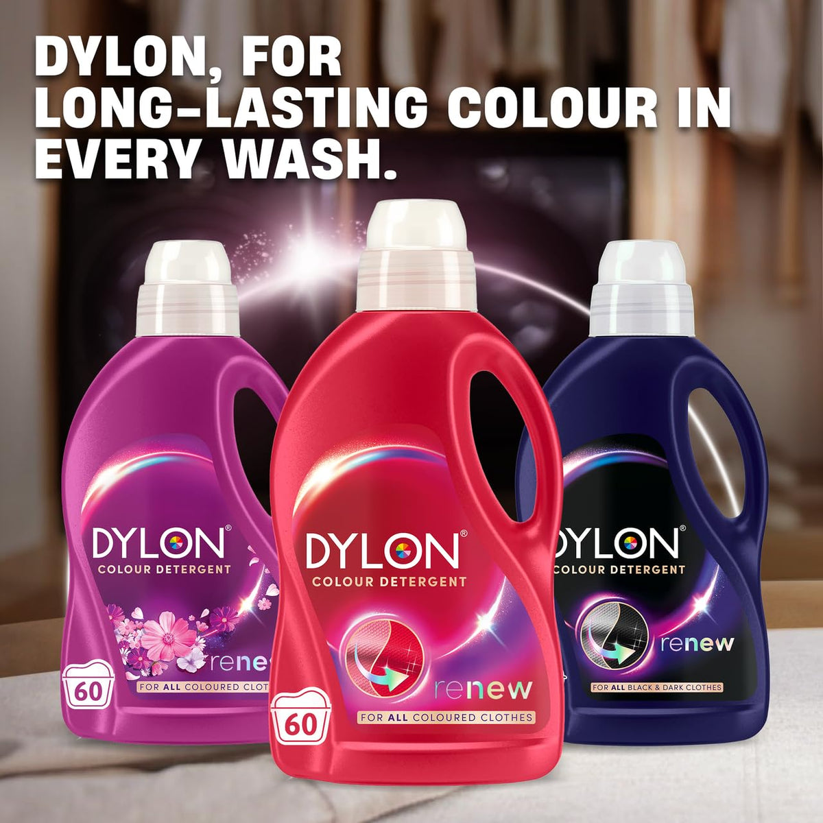 Dylon Blossom Colour Detergent Renew, 60 Wash Loads