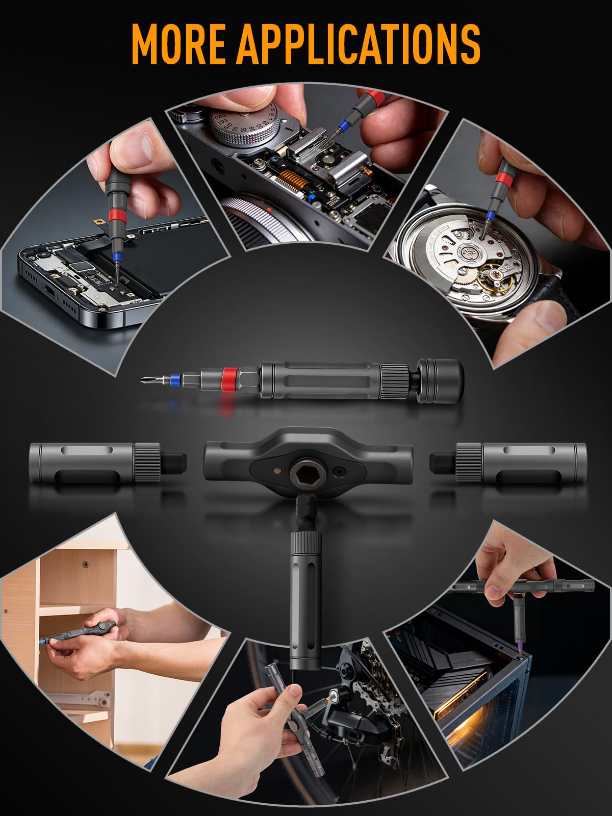 KELIN 68 in 1 Magnetic Ratchet Screwdriver Set, Multi Bit Ratcheting Torx Screwdriver Sets, Nut Drivers, Gifts for Men Who Have Everything, Stocking Fillers for Men Gifts for Him Dad