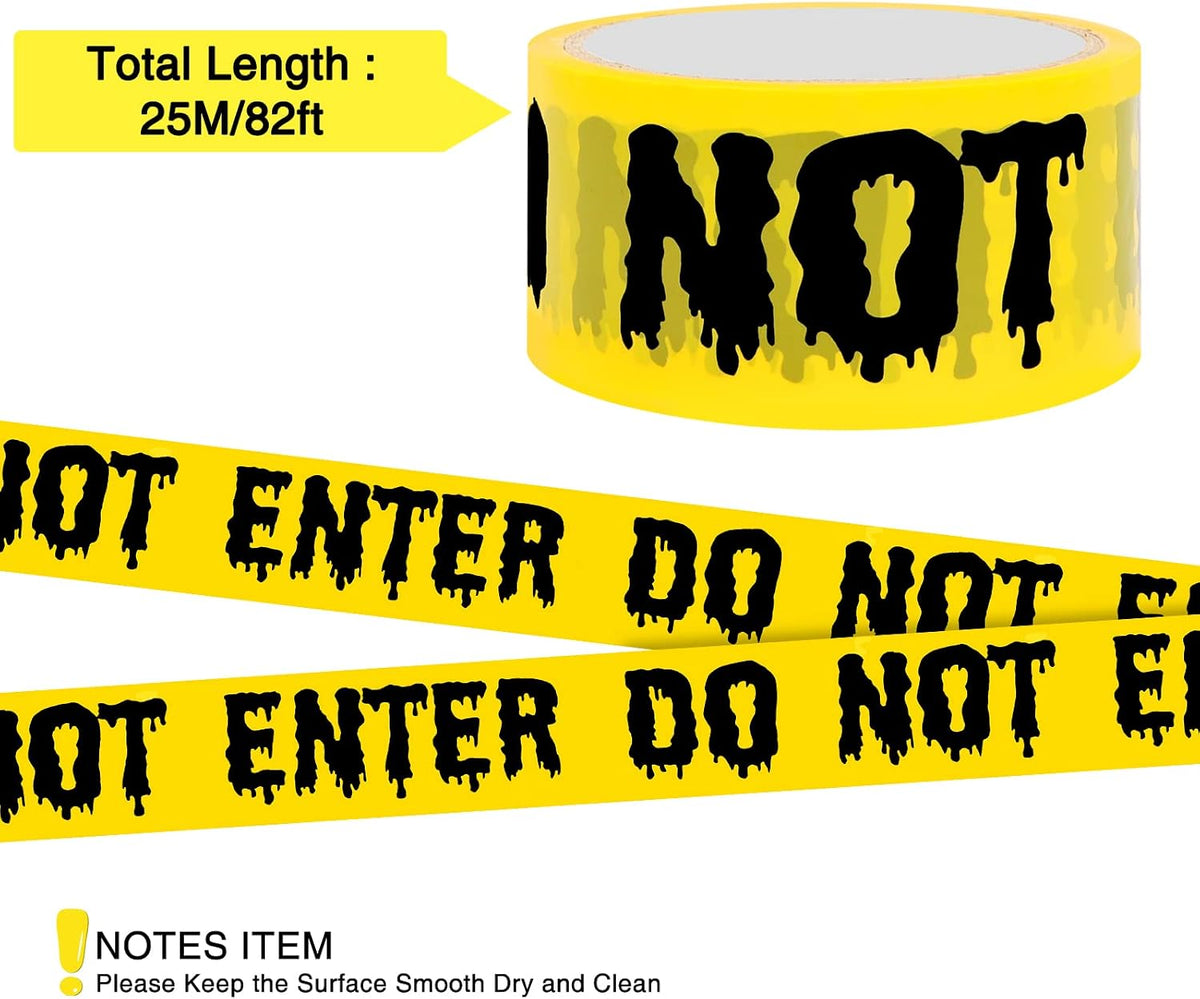 Halloween Decorations DO NOT ENTER Tape Adhesive 25M