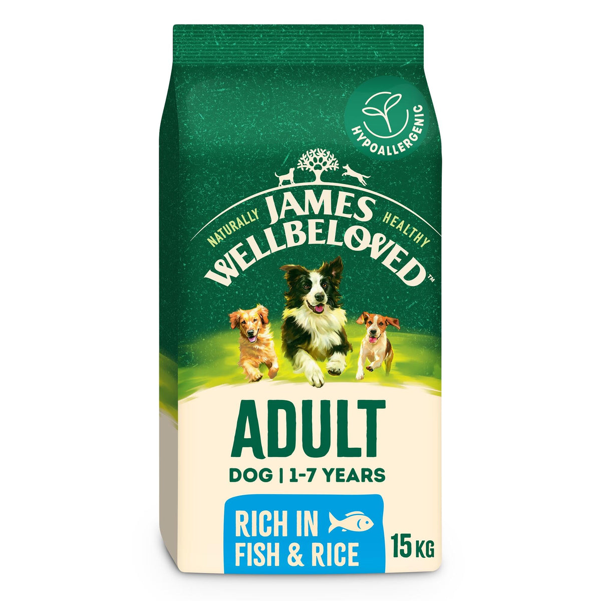 James Wellbeloved Dog Adult Hypoallergenic Dry Food Turkey and Rice 2 kg