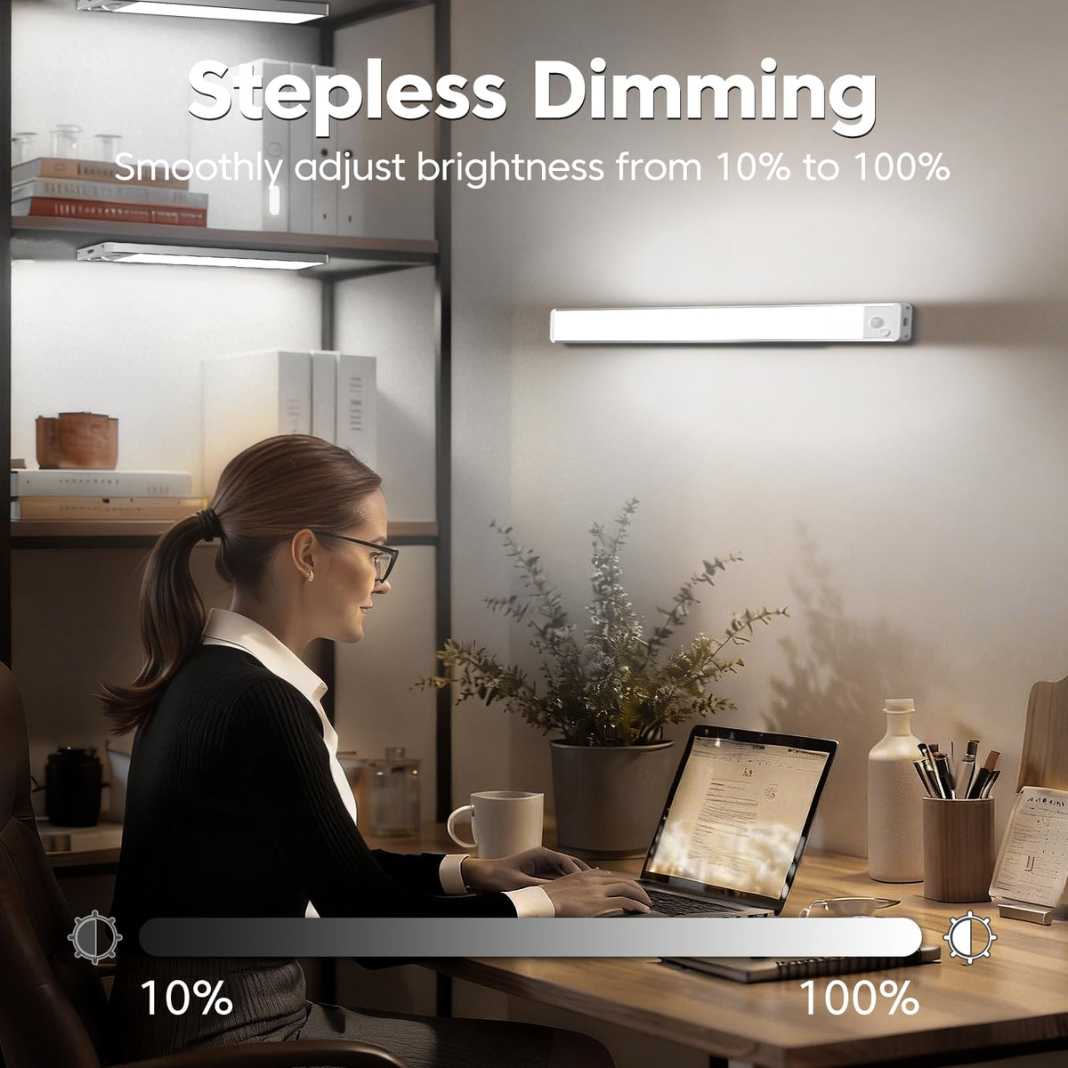 Under Cabinet Kitchen Lights, Motion Sensor Lights Indoor, 20CM, 3 Pack
