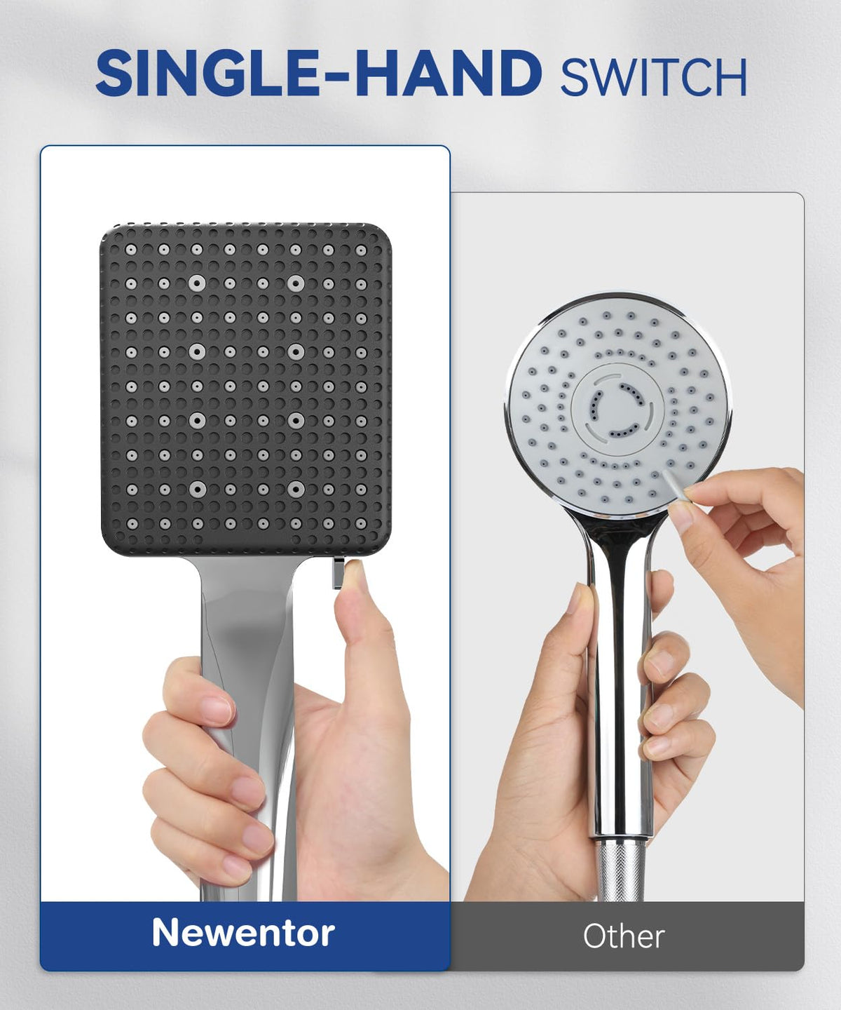 High Pressure Shower Head, Power Shower Head with 6 Modes