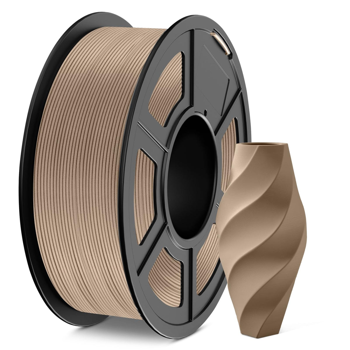 JAYO PLA 3D Printer Filament 1.1KG Black, PLA Filament 1.75mm, Dimensional Accuracy +/- 0.02mm, Neatly Wound Filament, Fits Most FDM Printer.