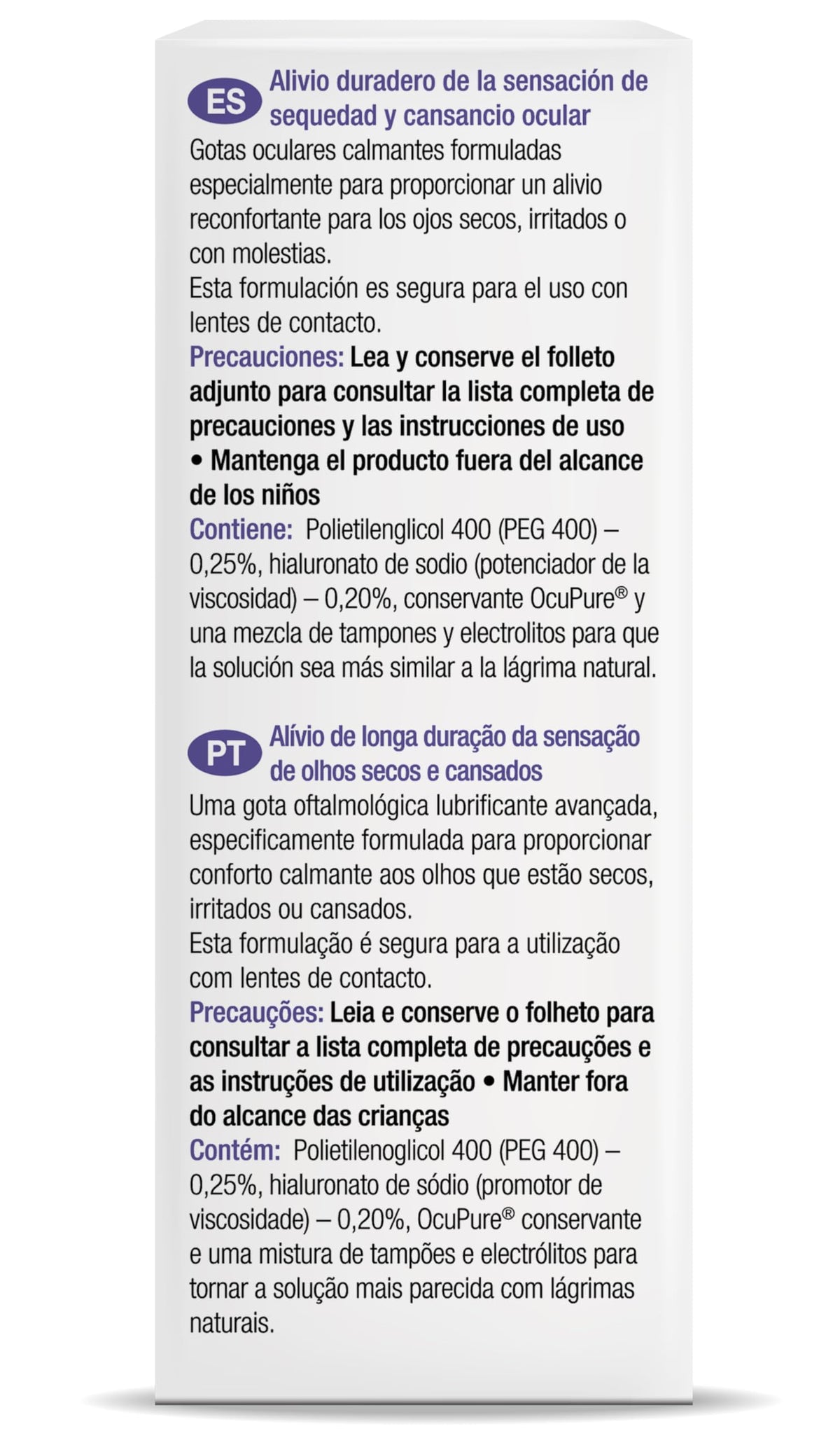 Blink Intensive Eye Drops for Dry Eyes, 10 ml