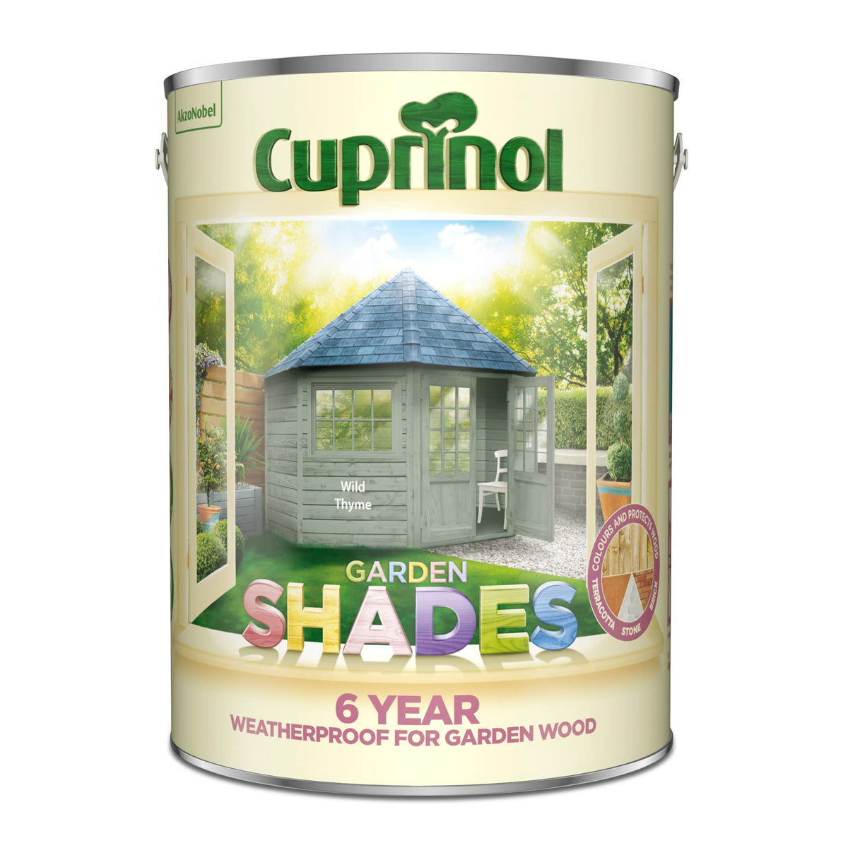 Cuprinol Garden Shades Exterior Woodcare, Country Cream, 1 Litre