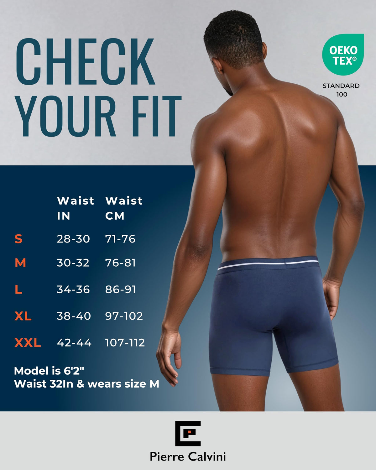 Pierre Calvini Bamboo Mens Boxers - Mens Underwear Multipack (3/6Pk)