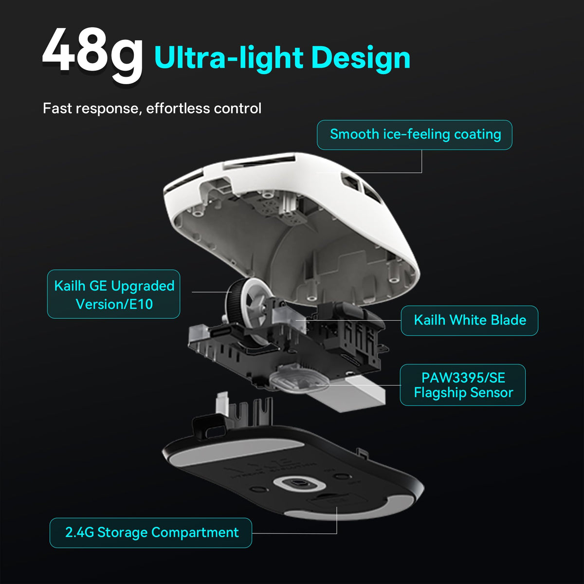 ATK VXE R1 Pro Wireless Gaming Mouse - Black