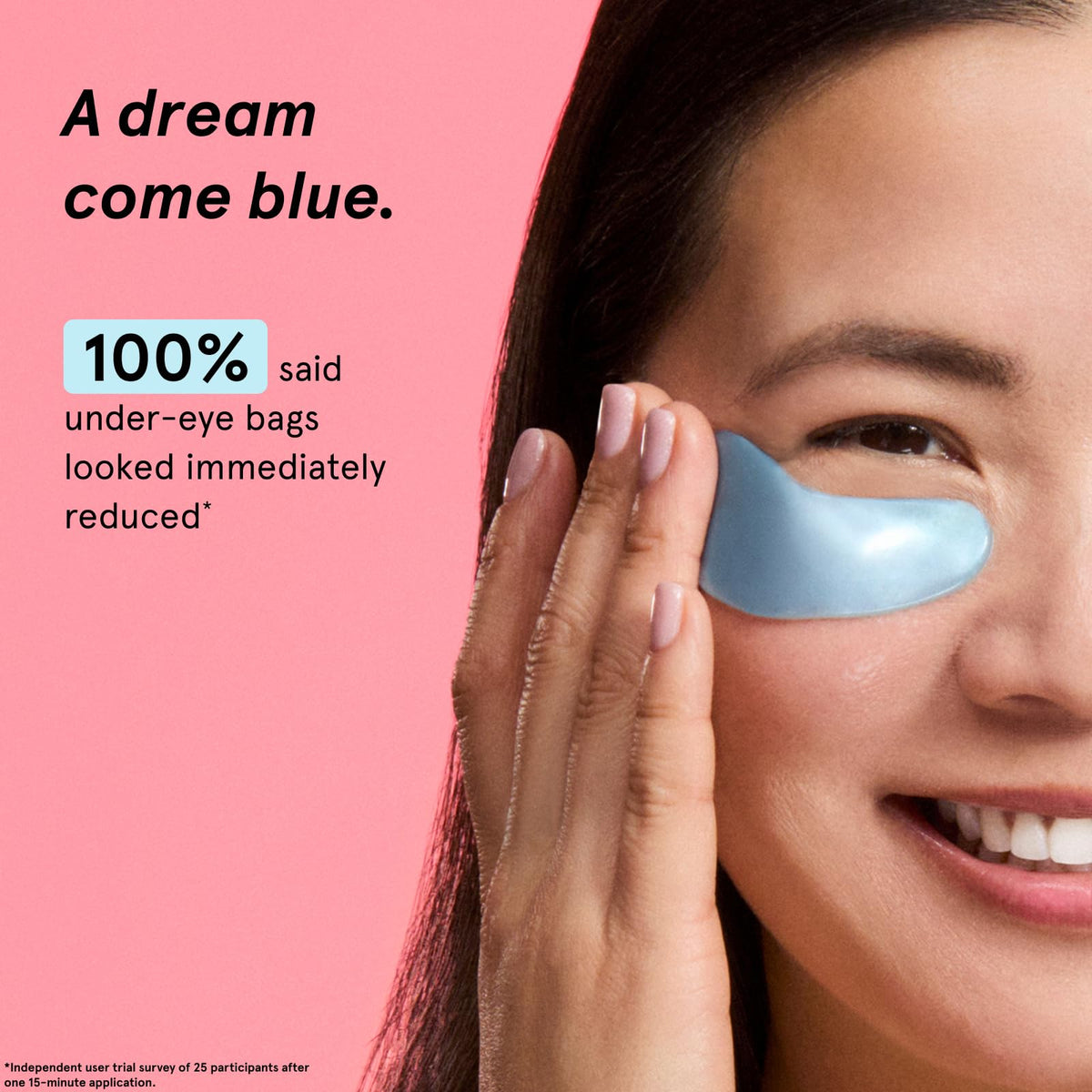 grace & stella Award Winning Under Eye Patches for Dark Circles - Illuminating Under Eye Masks for Puffy Eyes - Undereye Gel Patches with Niacinamide - Vegan - Gifts for Sisters (6 Pairs, Blue)