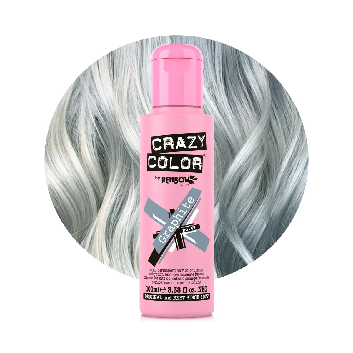 Crazy Color Cyclamen Pink Hair Dye 100ml