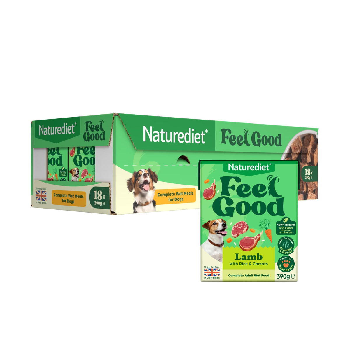 Naturediet Feel Good Wet Dog Food Selection Pack, 390g x 16 Cartons