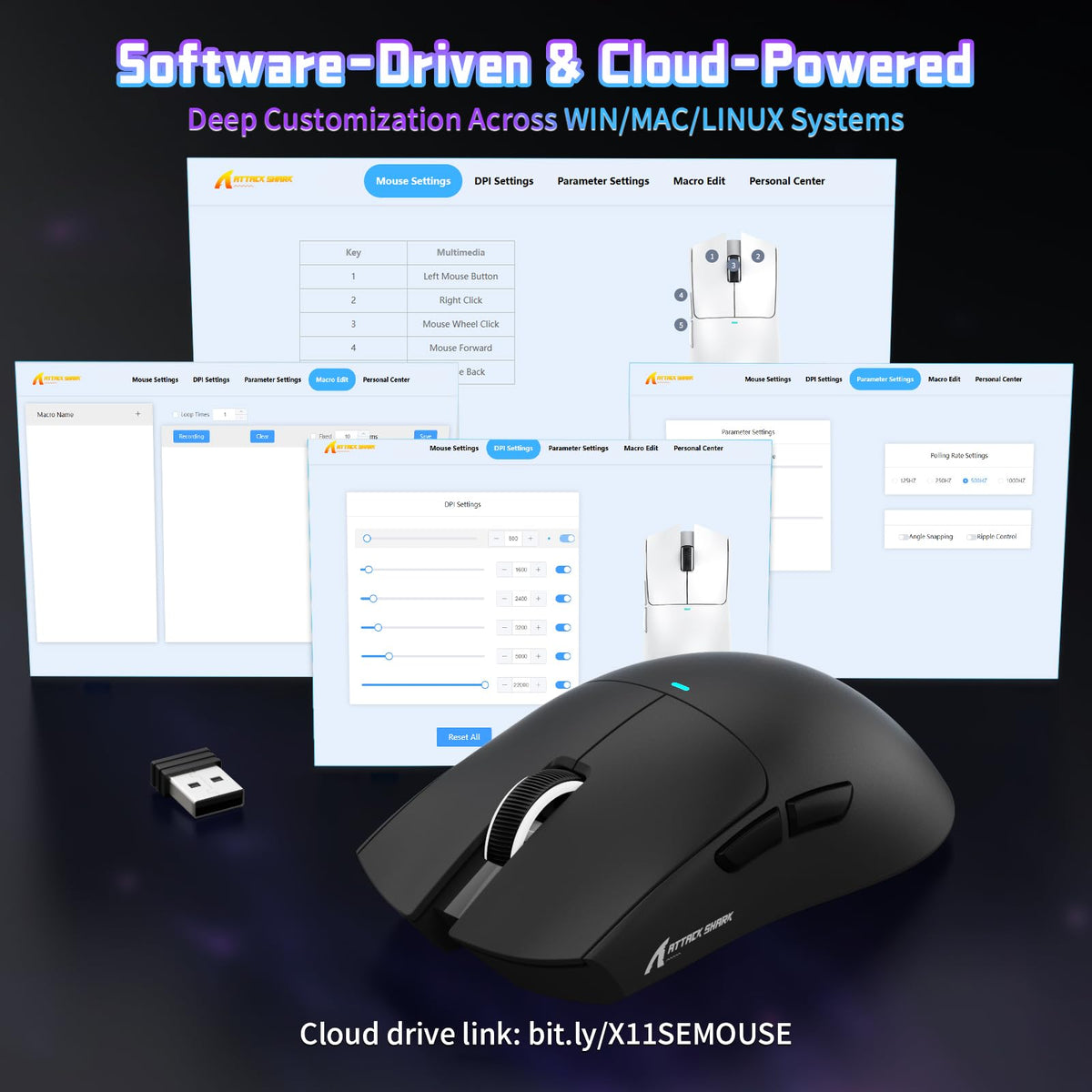 ATTACK SHARK X11 SE Wireless Gaming Mouse for PC/Xbox/PS/Mac