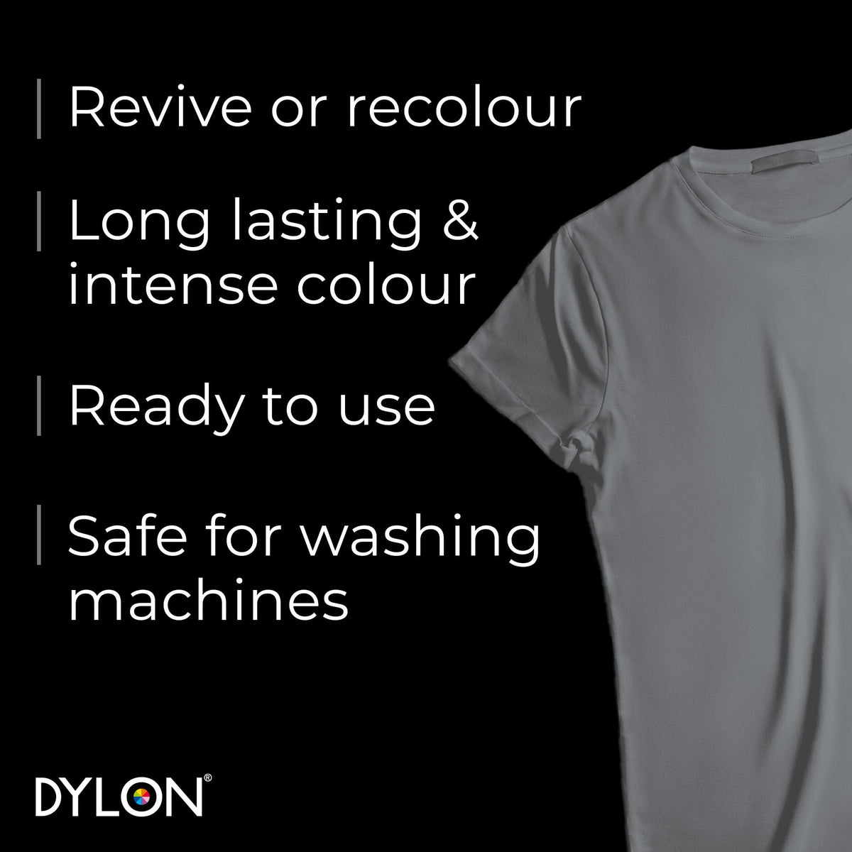 DYLON Washing Machine Fabric Dye Pod, Intense Black, 350g