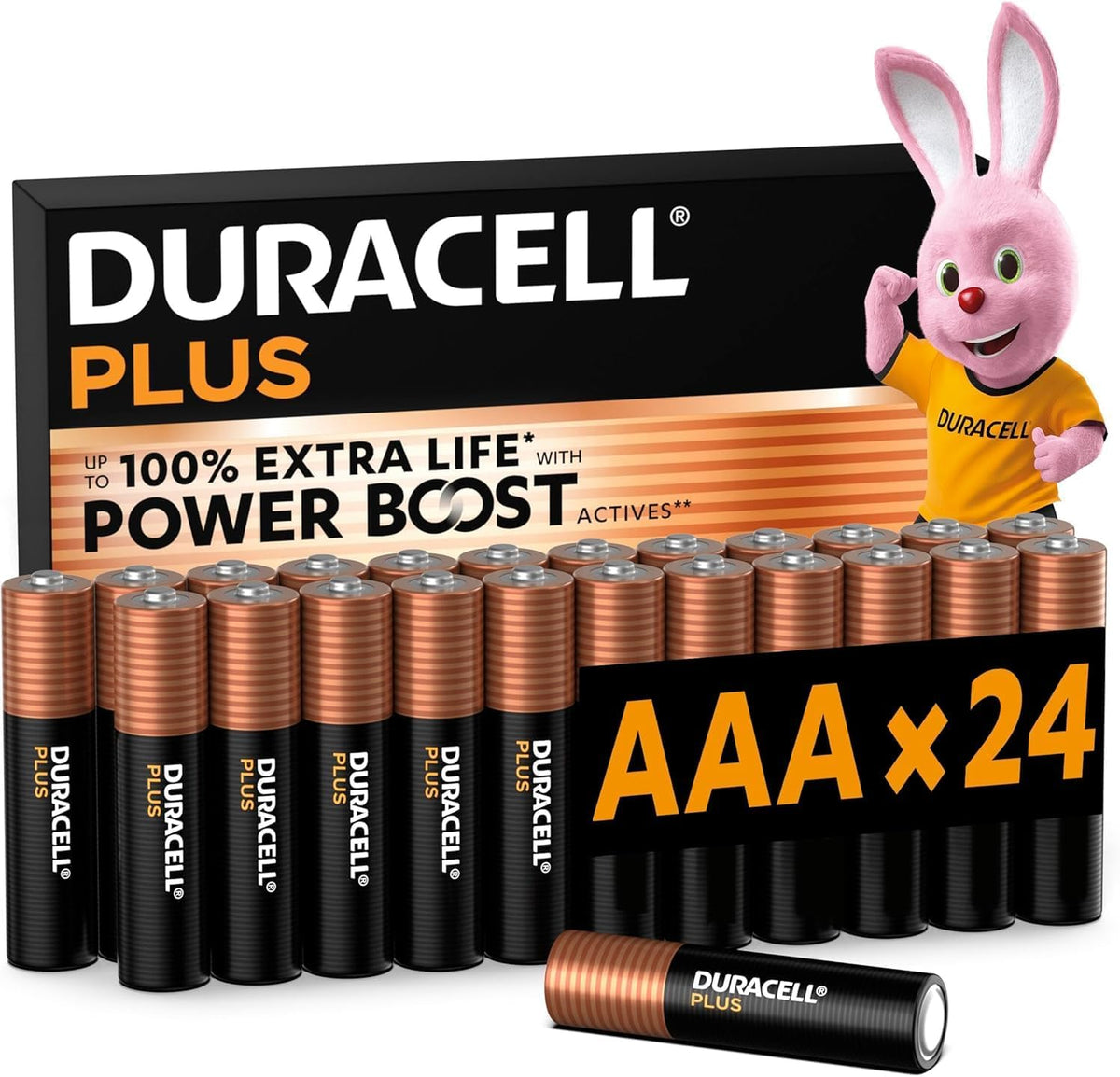 DURACELL Plus AAA Alkaline Batteries (24 Pack) 1.5V, LR03