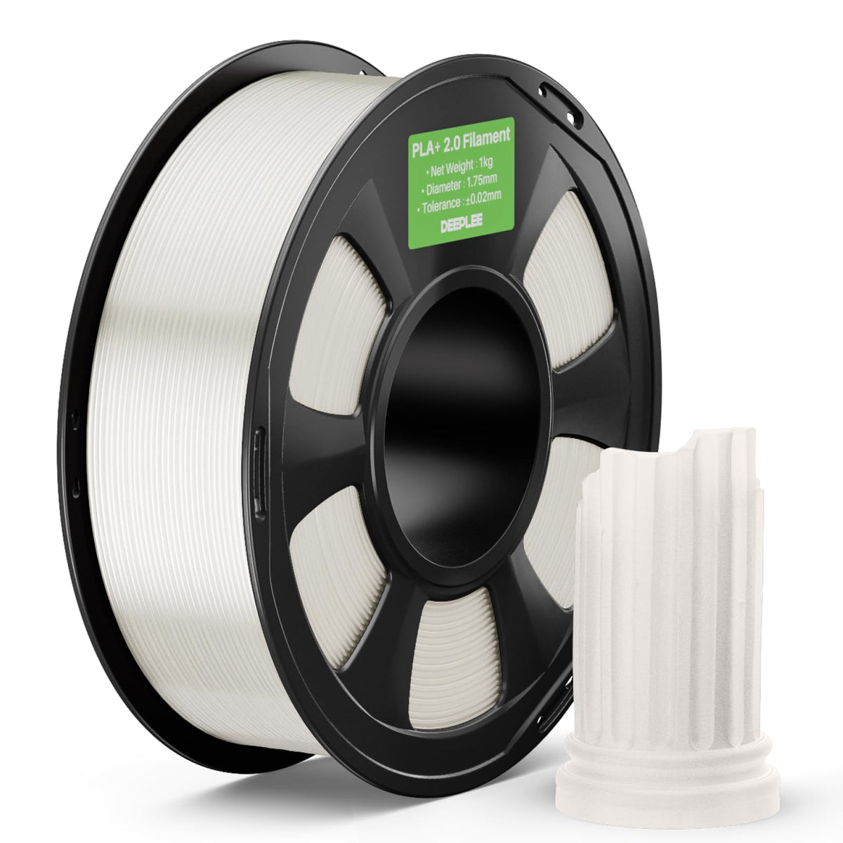 DEEPLEE PLA Plus 1.75mm Filament Beige/Brown 2KG Bundle