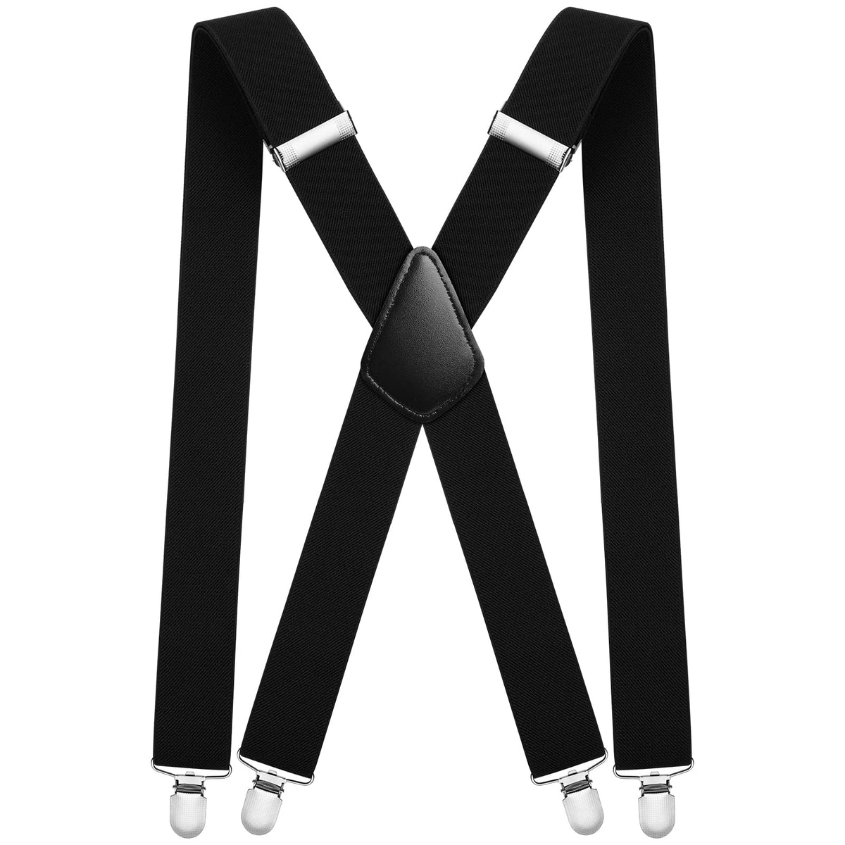 Aomig Mens Braces, Mens Suspenders with Strong Metal Clips, 3.5cm Wide Heavy Duty Suspenders for Men Women Business Wedding Casual