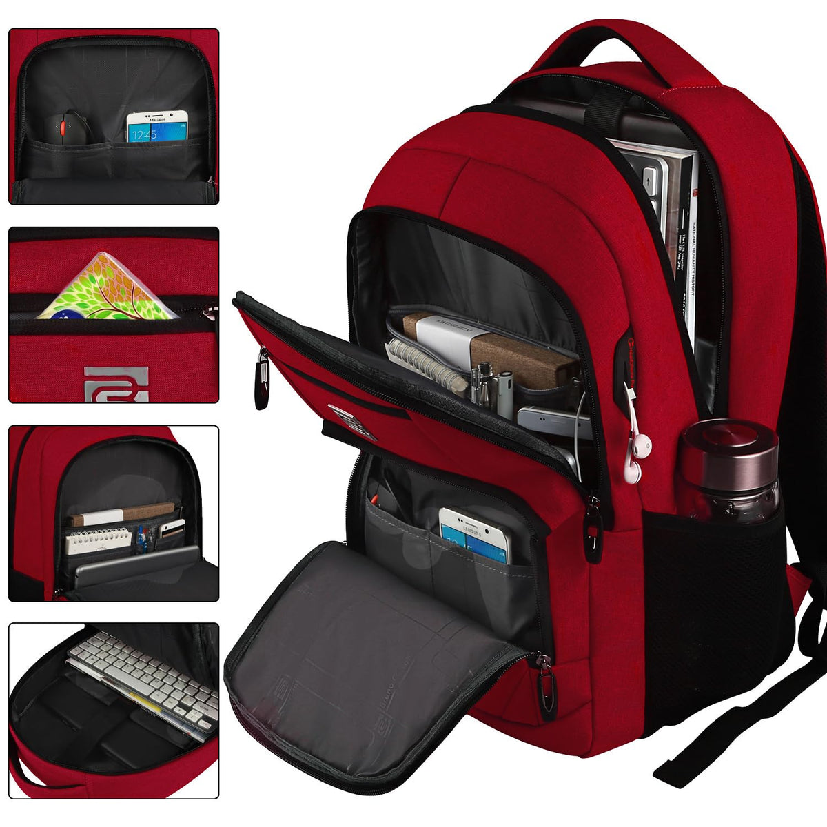 KASIBON Laptop Backpack for Men, Anti-Theft Travel Backpack Business