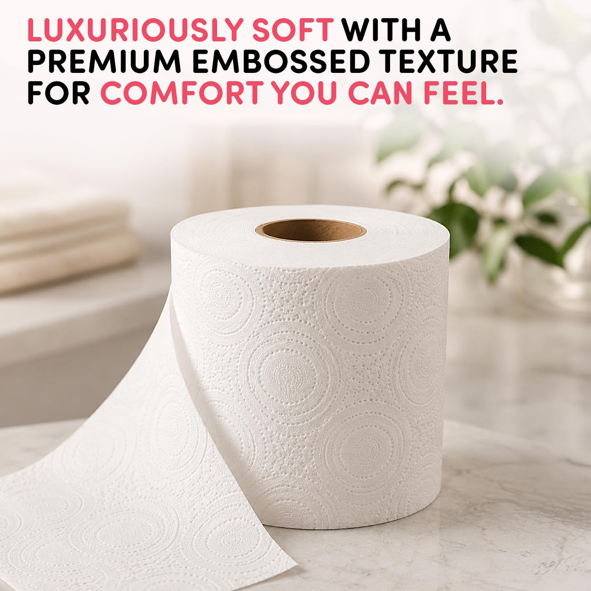 Splesh by Cusheen Toilet Roll 72 Rolls - Aloe Vera Scent Bulk Family Pack | Soft 3 Ply Quilted Bathroom Tissue Loo Rolls | Eco-Friendly, Sustainable Toilet Paper