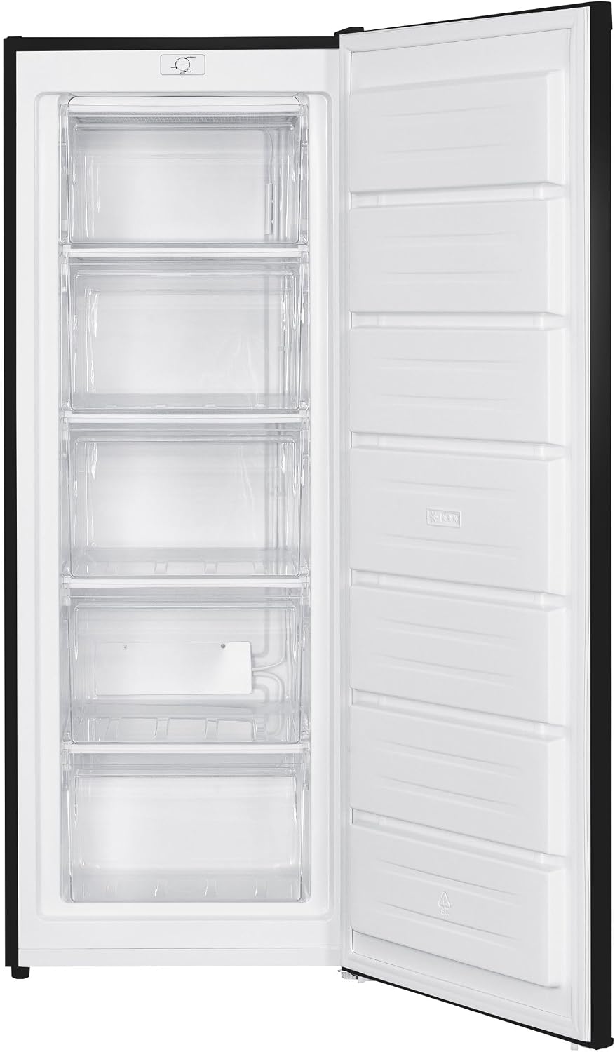HYE Upright Freezer - 168L Capacity, 142.6cm Height, 54.5cm Height, White