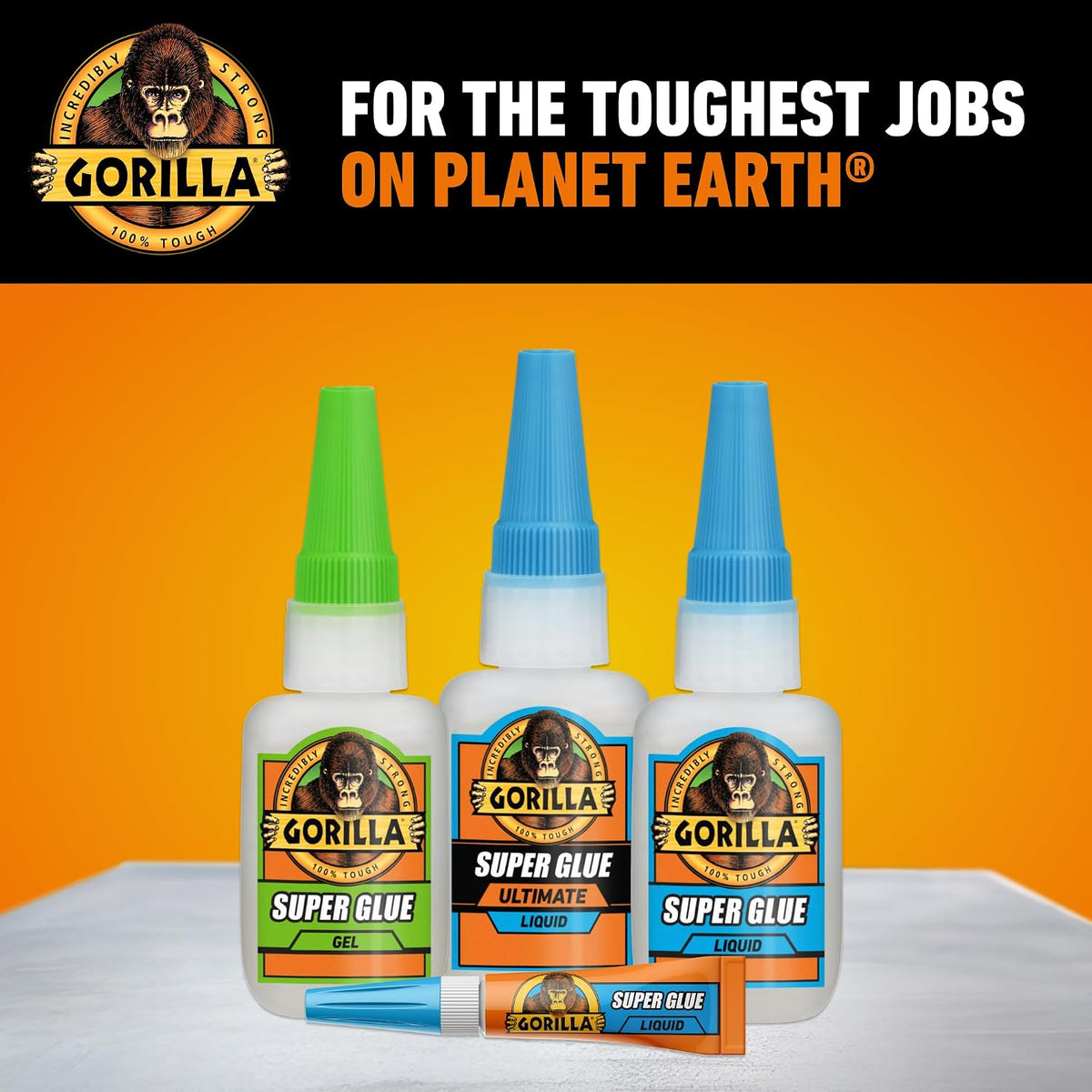 Gorilla Ultimate Super Glue, Clear Glue, 15 Grams (Pack of 1) - Fast-Setting Cyanoacrylate for Quick Fixes & Repairs with Anti-Clog Cap
