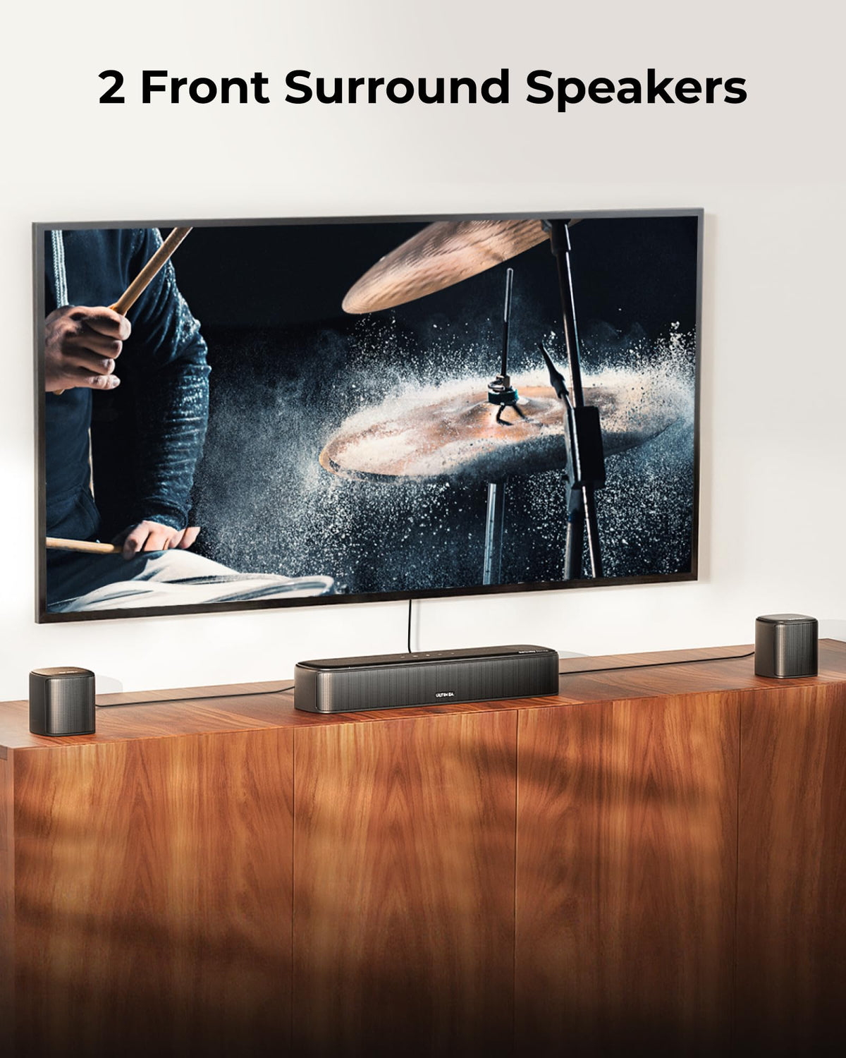 ULTIMEA 9.1ch Surround Sound System with Dolby Atmos, 2 Rear Speaker, 6.5" Wireless Subwoofer, RGB Light, App, Detachable Surround Sound System for Home Theater, Peak Power 470W, HDMI eARC, Apollo S90