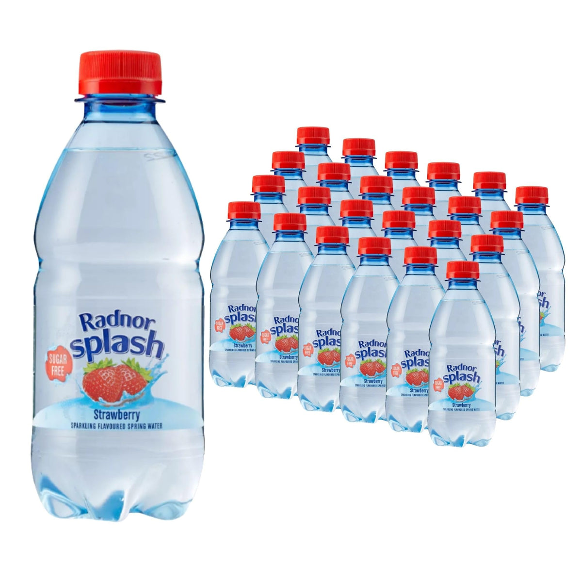 Radnor Splash Flavoured Water Sugar Free 500ml - Pack of 24 (Strawberry)