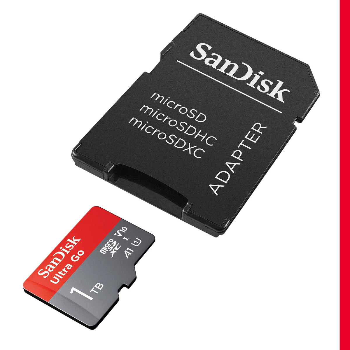 SANDISK Ultra micro SD Card + Adapter 256GB, Up to 150MB/s Read Speeds