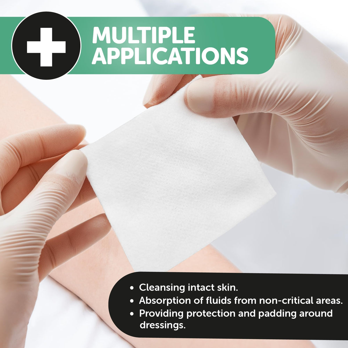 JFA Medical Premium Non-Woven Gauze Swabs 10cm x 10cm - Pack of 100