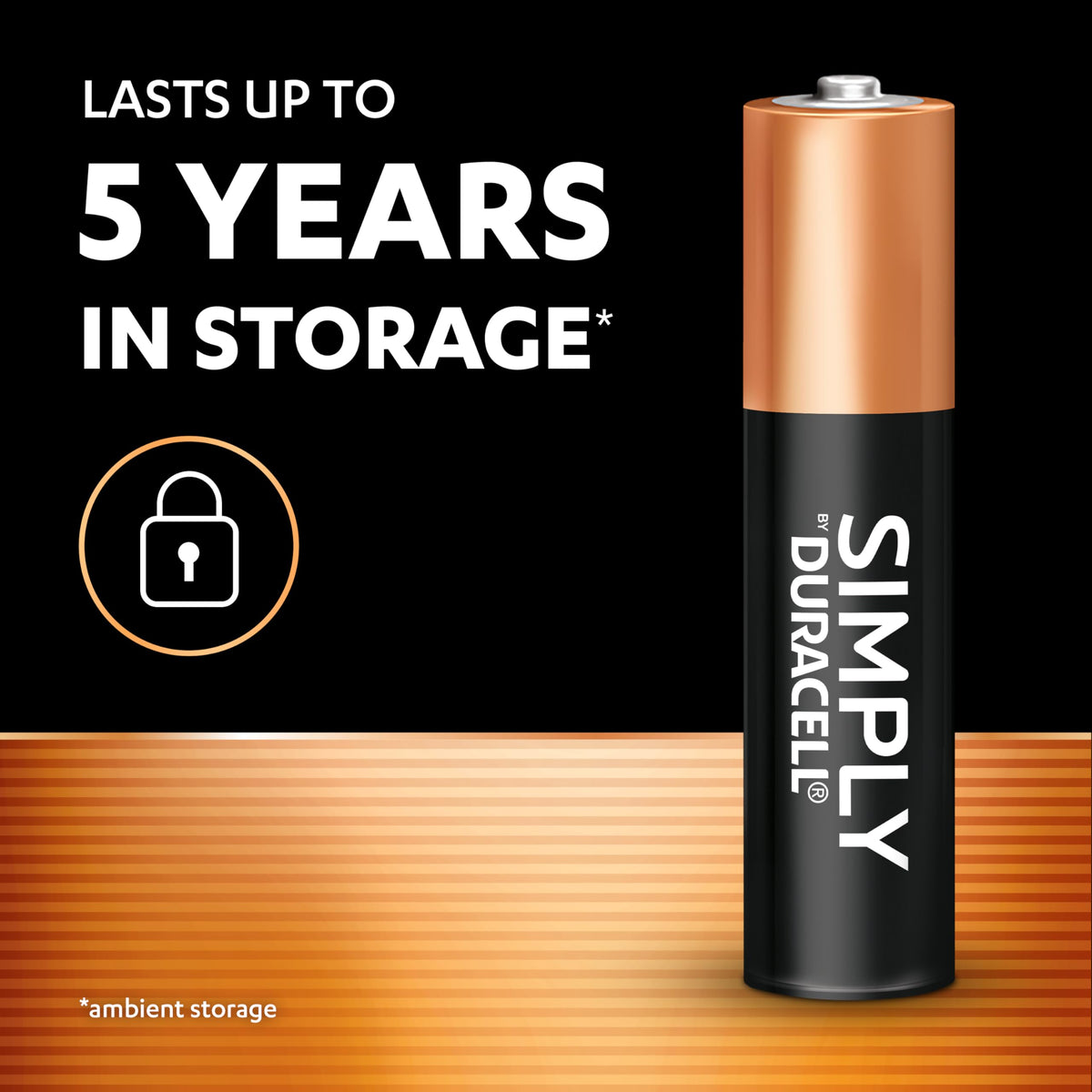 DURACELL Simply AA Batteries (48 Pack) - Alkaline Double A Battery 1.5V - Quality Guaranteed - Everyday Device - Plastic-Free Packaging