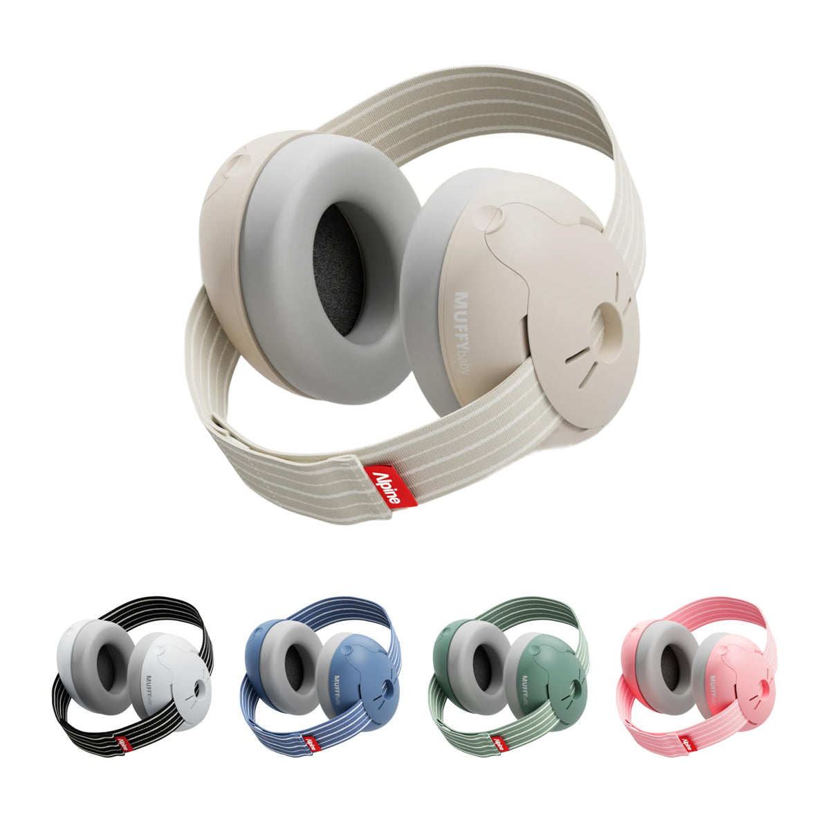 Alpine Muffy Baby Comfort Ear Defenders, Adjustable up to 48 months, Green
