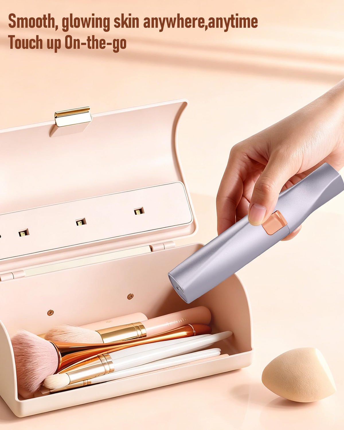 Eyebrow & Facial Hair Trimmer for Women: 2 in1 Rechargeable Facial Hair Removal and Eyebrow Shaver, Painless Shaving with Built-in LED Light - Perfect for Face, Lips, and Body