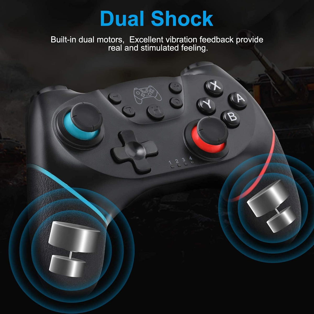 Olimoxi Wireless Pro Controller for Switch 1, Switch 2, Lite, OLED, PC