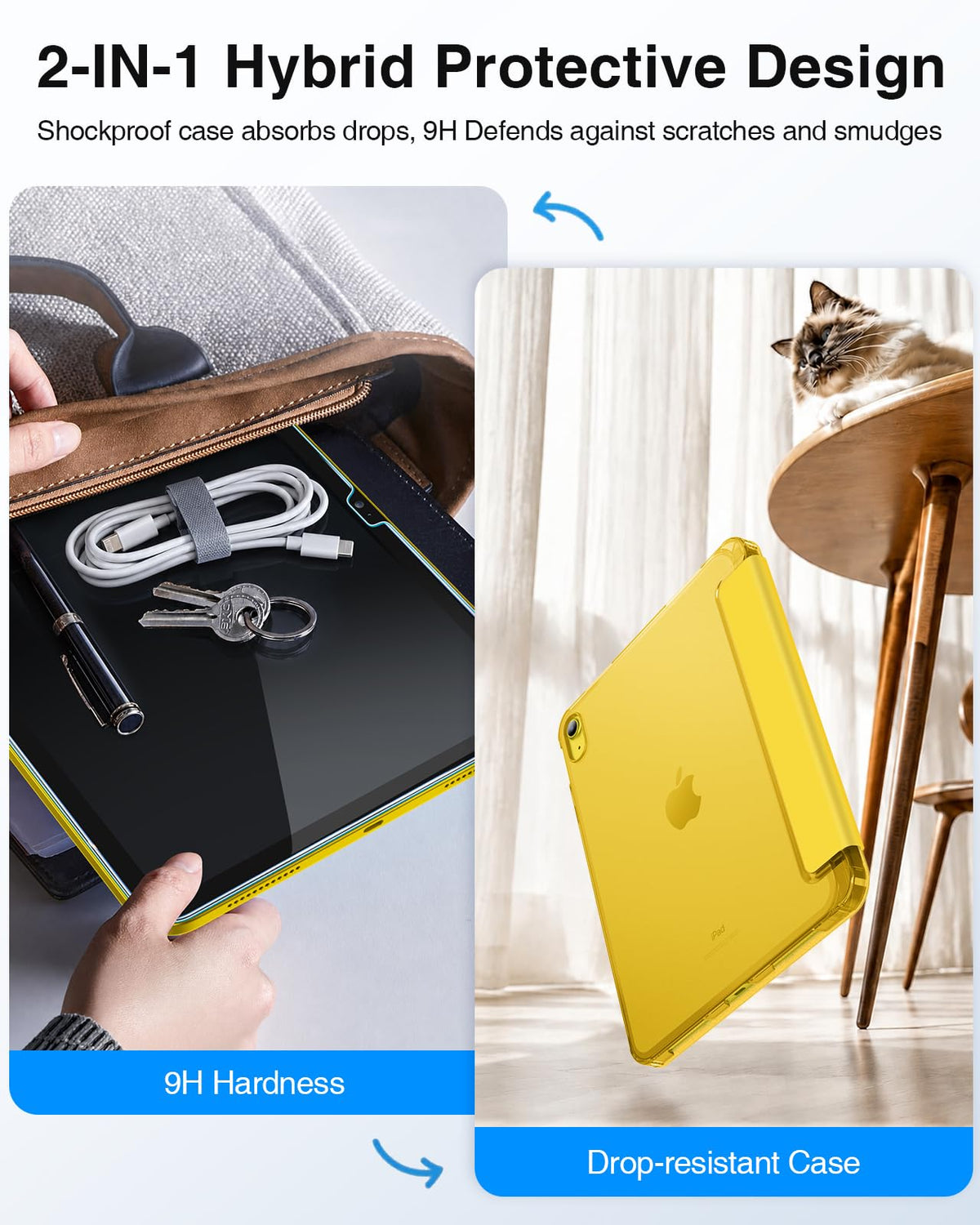 FINTIE Case & Screen Protector Set for iPad A16 11th/10th Gen 11/10.9 Inch