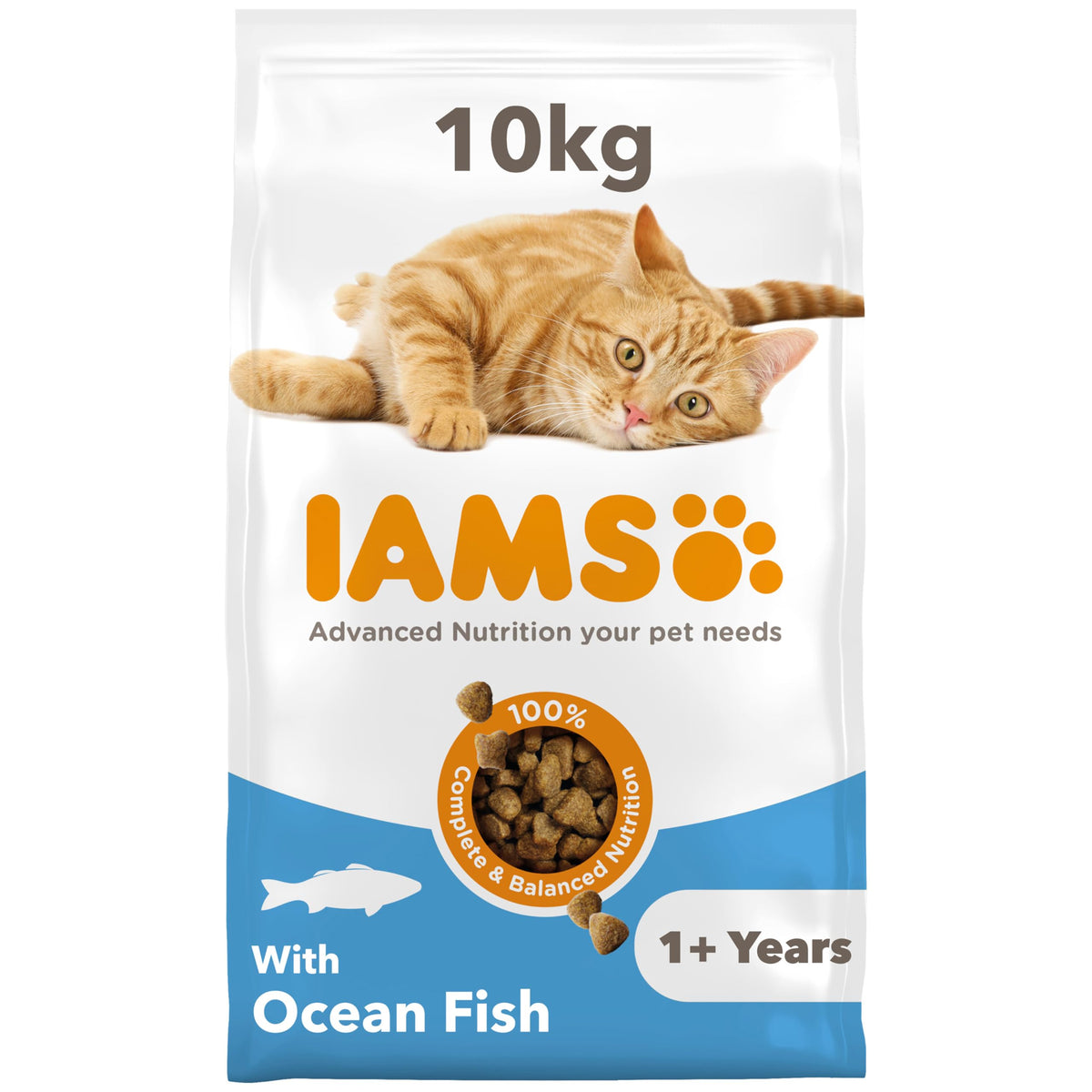 IAMS Adult Complete Dry Cat Food Chicken 3kg - Supports Strong Immune System