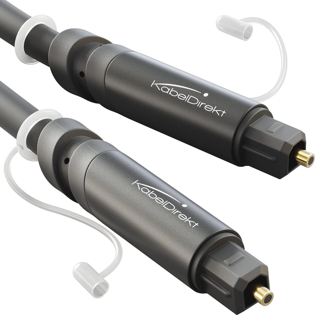 KabelDirekt – Optical Audio TOSLINK Cable – 1m – Soundbar