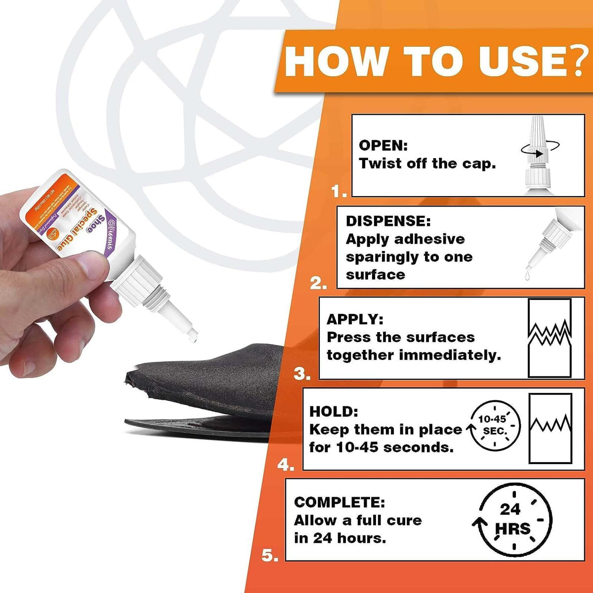 20g Leather Glue, Special Fabric Adhesive for Leather Craft, Shoe Repair