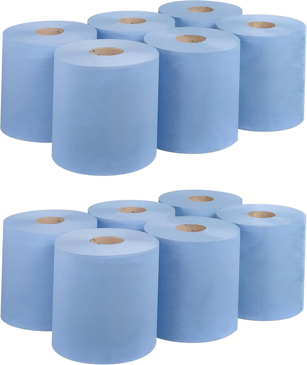 Bargain Factory Blue CENTREFEED Rolls 2 PLY 18 Pack Paper Towels Hand Towel Tissue Premium Quality Wall Mounted Lockable Rolls 100m