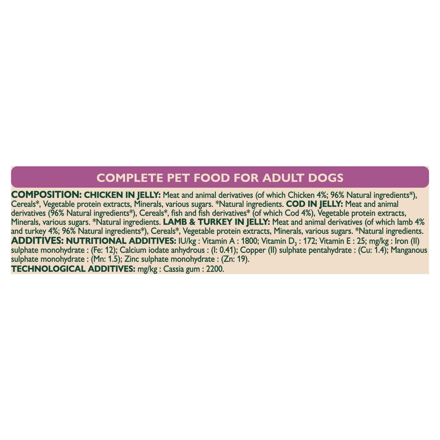 WINALOT Sunday Dinner Mixed in Gravy Wet Dog Food Pouches 40x100g