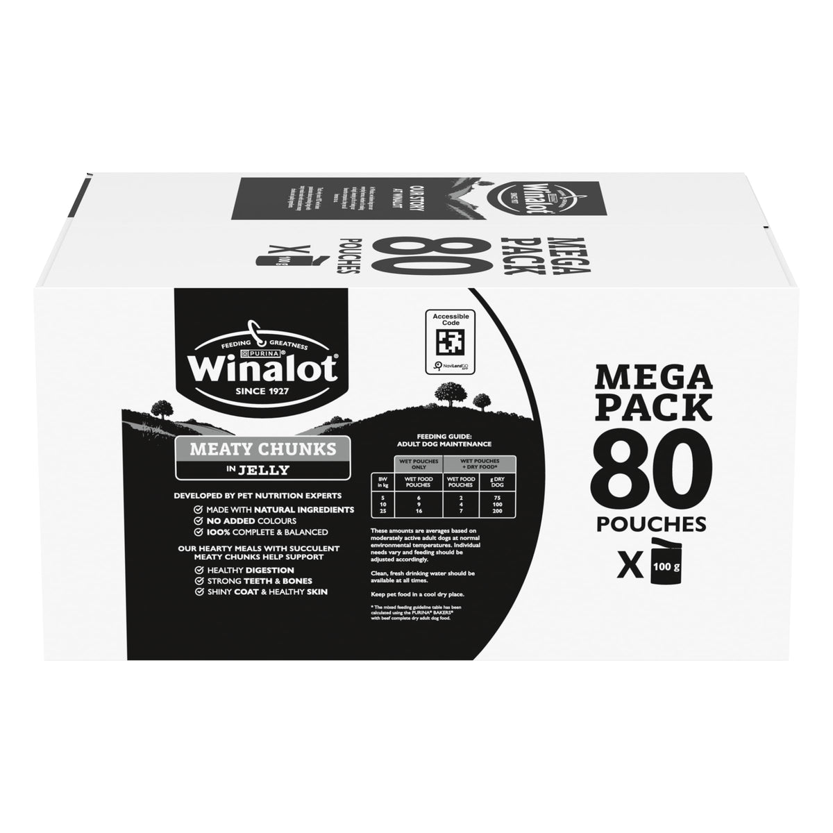WINALOT Sunday Dinner Mixed in Gravy Wet Dog Food Pouches 40x100g