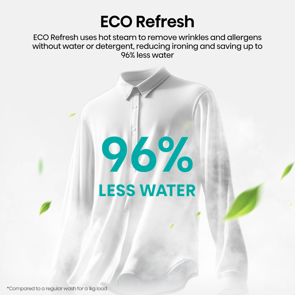 Hisense WF1G7021BW Freestanding 7 KG-Front Load Durable Inverter Washing Machine, Steam Wash-Quick Wash-15 Washing Programs-1200 RPM-White-Energy Rating B