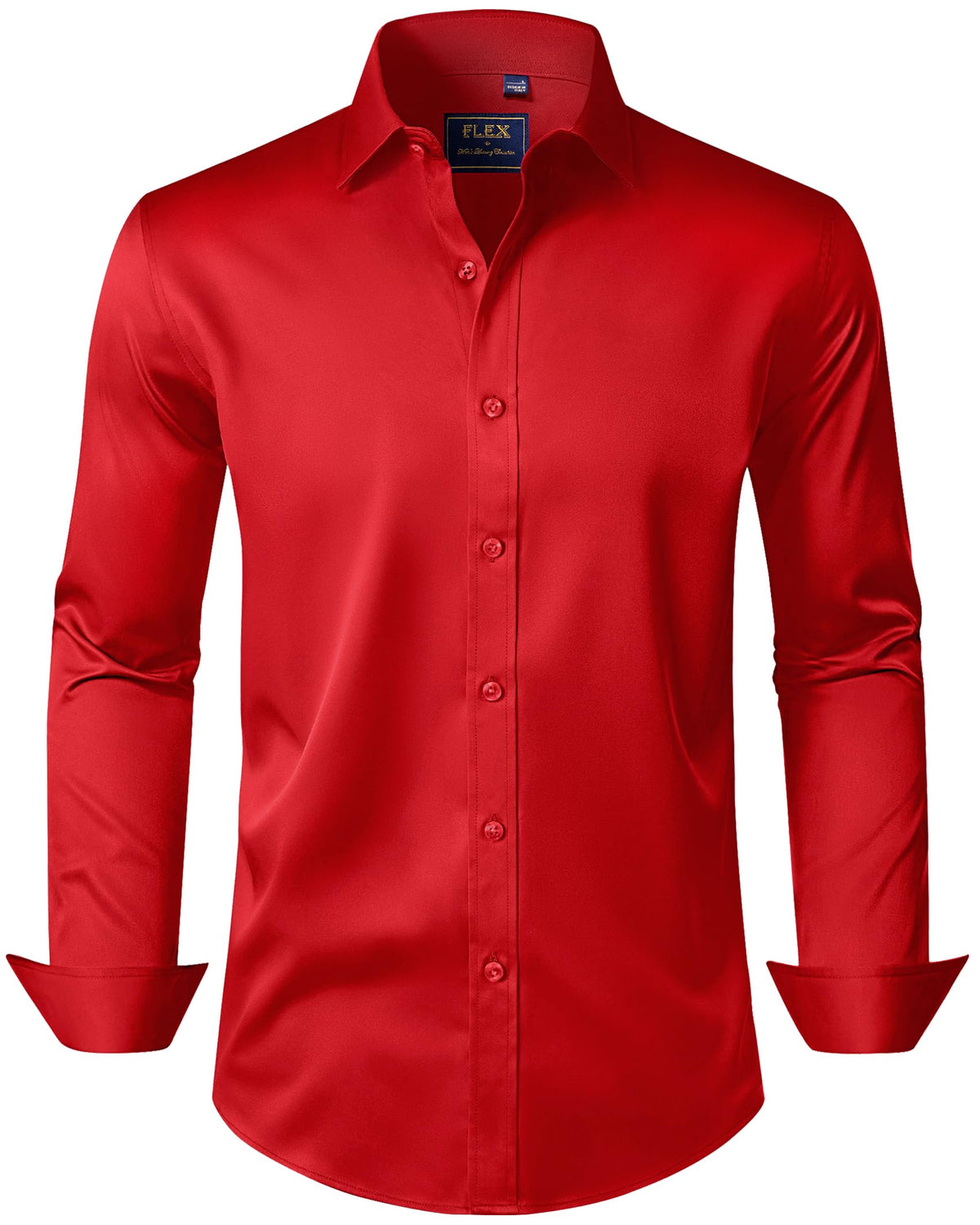 J.VER Men's Long Sleeve Stretch Dress Shirt Non Iron Casual Business Formal Shirts S-6XL
