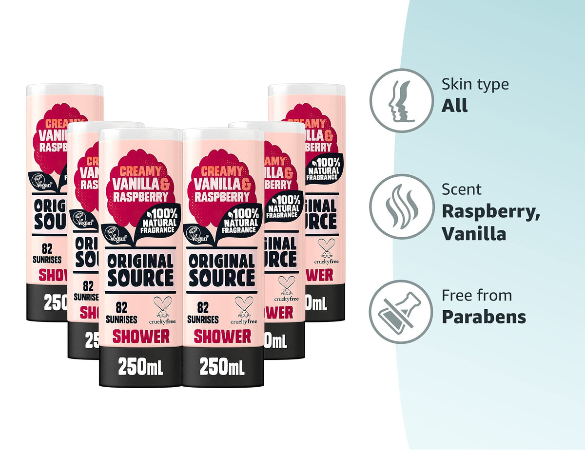 Original Source Coconut & Shea Butter Shower Gel, 6x250ml