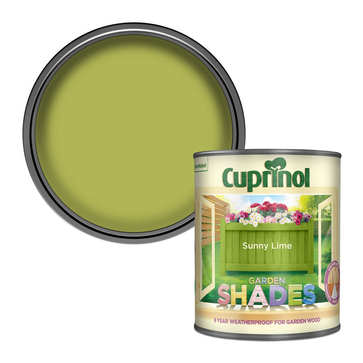 Cuprinol Garden Shades Exterior Woodcare, Country Cream, 1 Litre