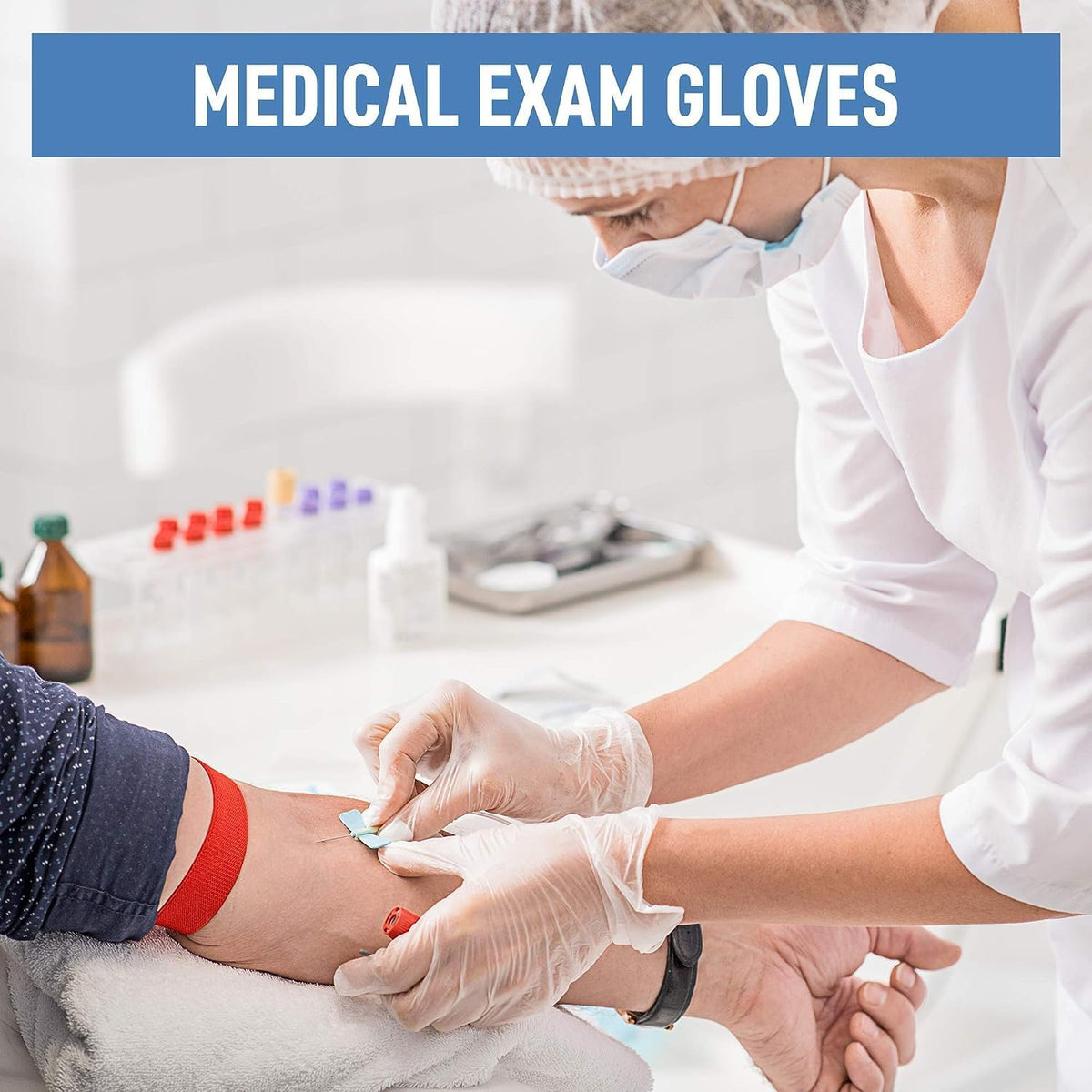 Clear Vinyl Gloves Small – Disposable Powder-Free & Latex-Free Gloves (Box of 100) – Food Prep, Cleaning & Hygiene