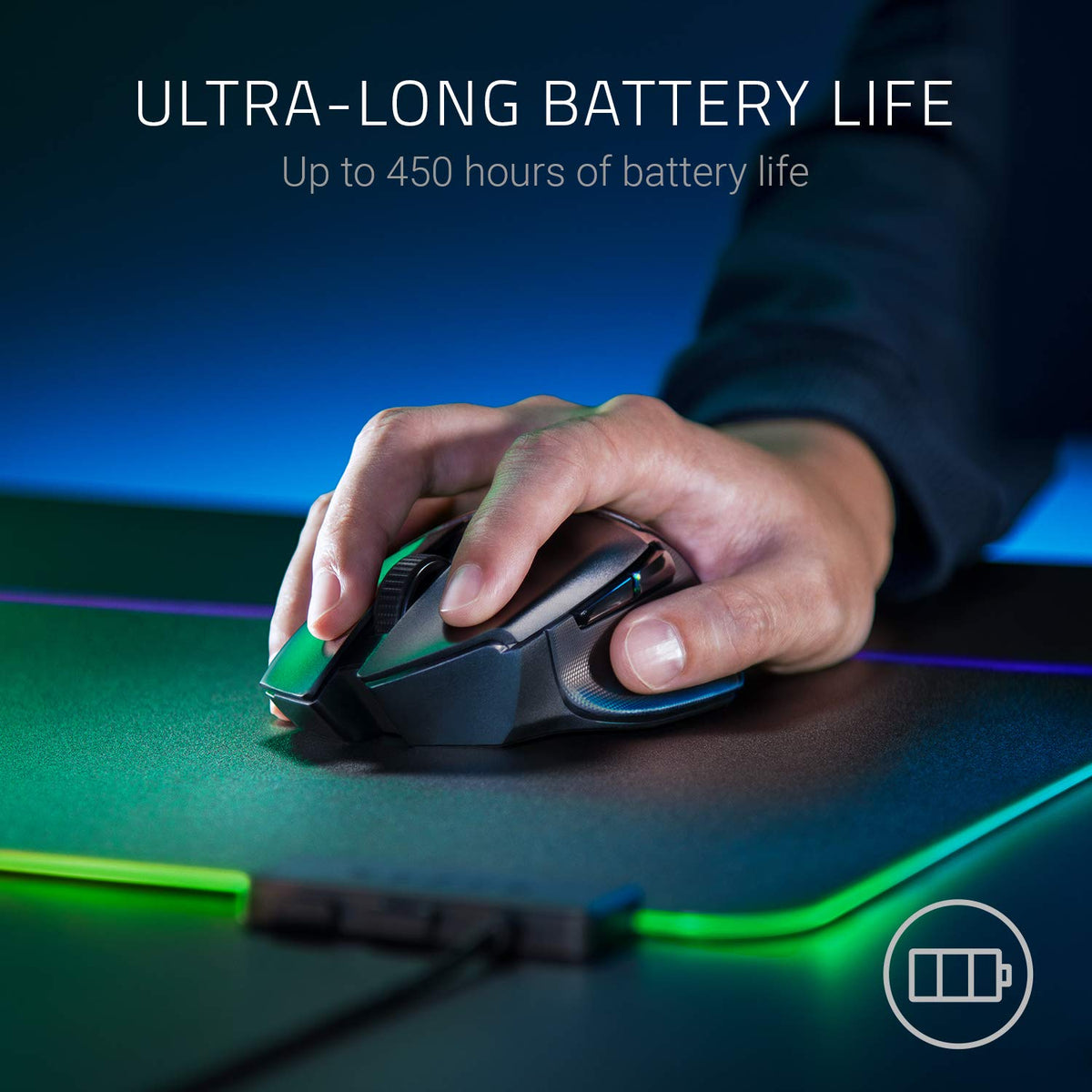 Razer Basilisk V3 - Wired Customisable Gaming Mouse (10+1 Programmable Buttons, HyperScroll Tilt Wheel, 11 Chroma RGB Lighting Zones, Optical Mouse Switches, Focus+ 26K DPI Optical Sensor) Black