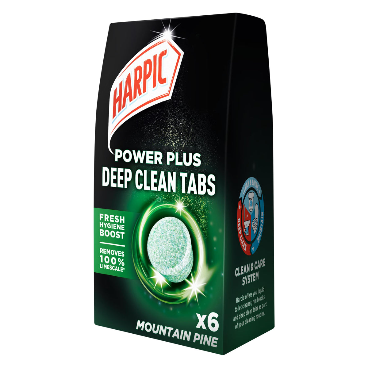 Harpic Power Plus Deep Cleaning Toilet Tablets, Original, 6 pack