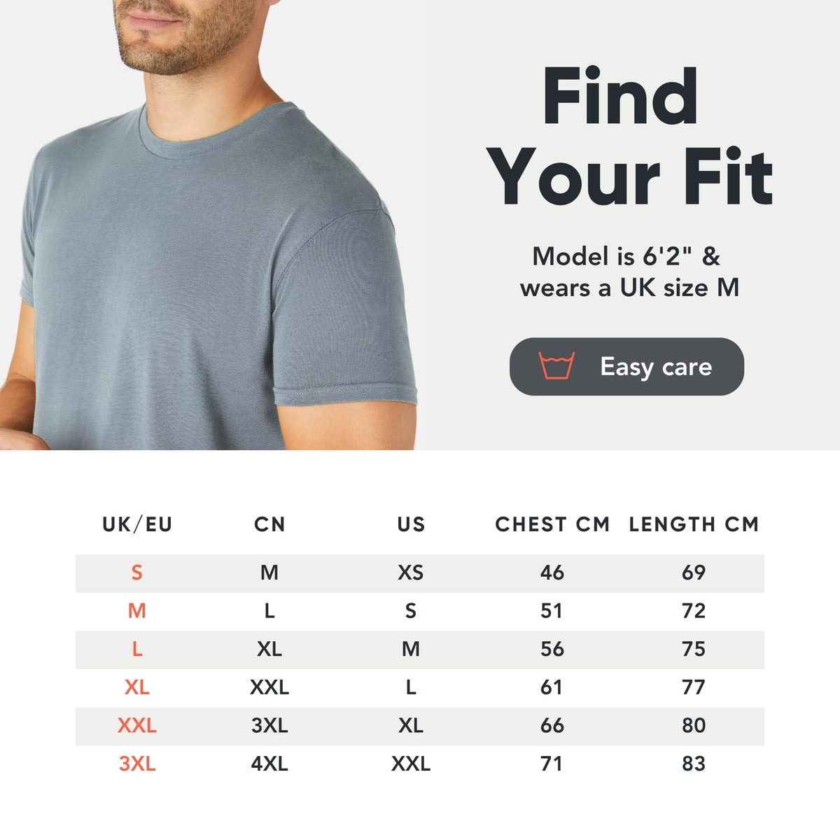 FM London 3/5 Pack Mens T Shirt, Premium Weight, 100% Cotton & Super Soft